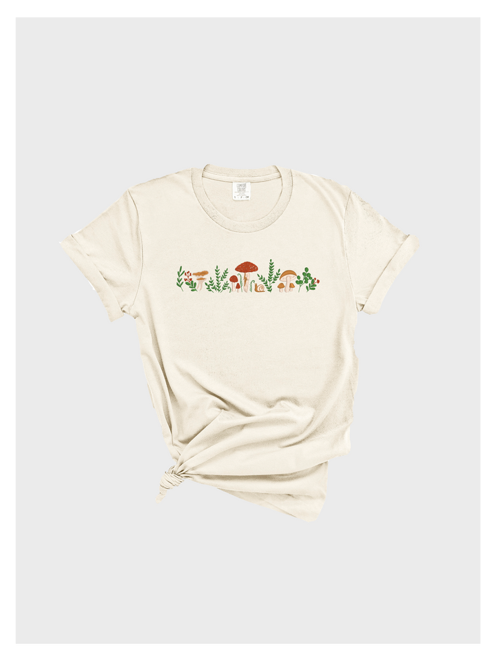 Mushroom Embroidered Tshirt