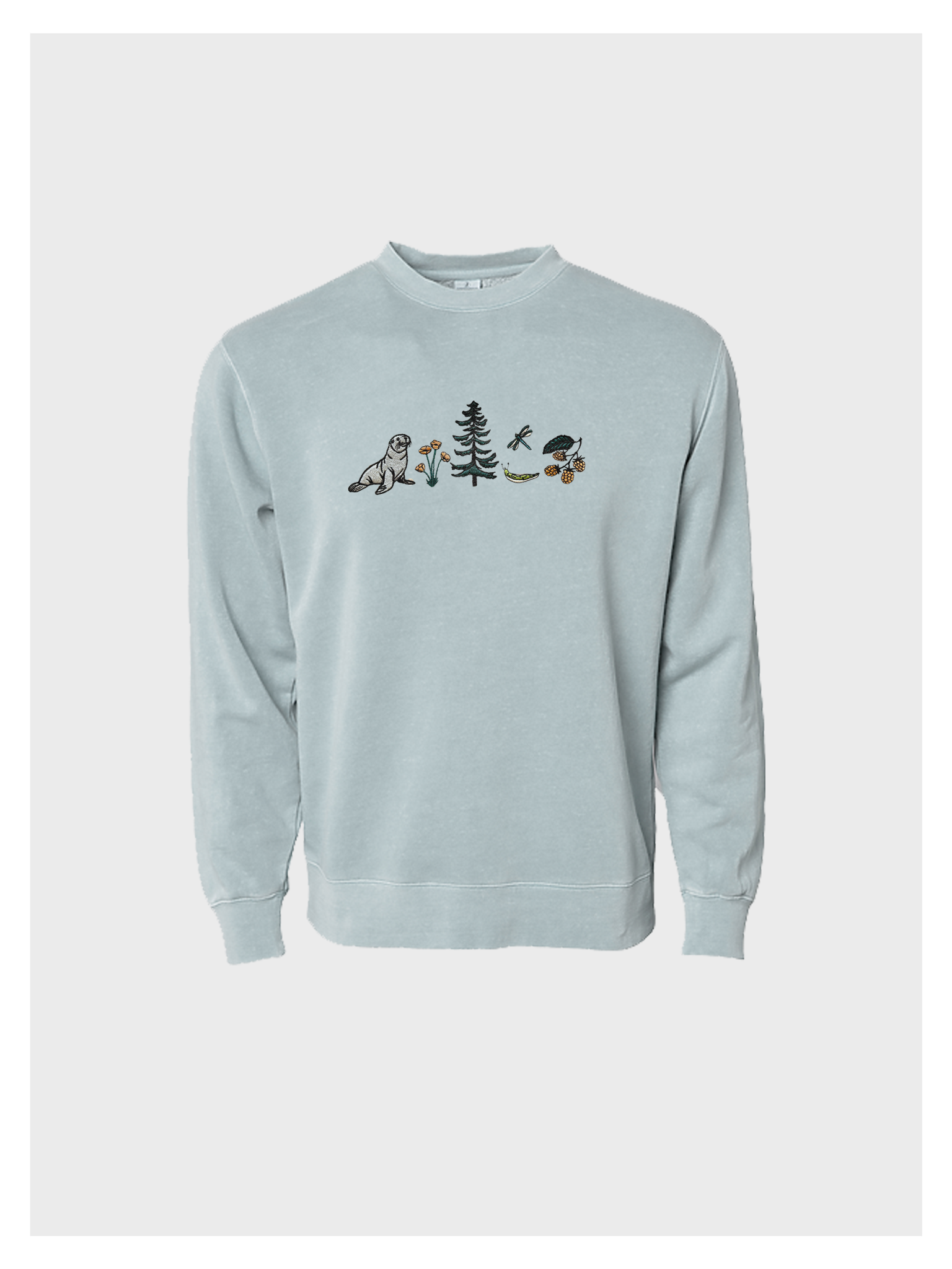 Olympic Peninsula Field Guide Embroidered Sweatshirt