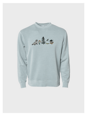 Olympic Peninsula Field Guide Embroidered Sweatshirt