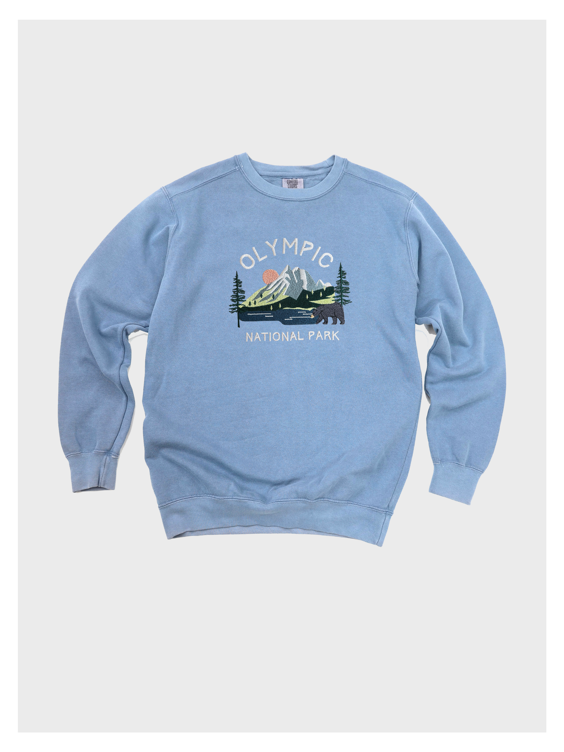 Olympic National Park Embroidered Sweatshirt – Plantiful Design C✿