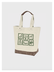 Olympic Peninsula Field Guide Embroidered Tote Bag