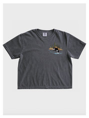 Orca Whale Women's Boxy Embroidered Tshirt
