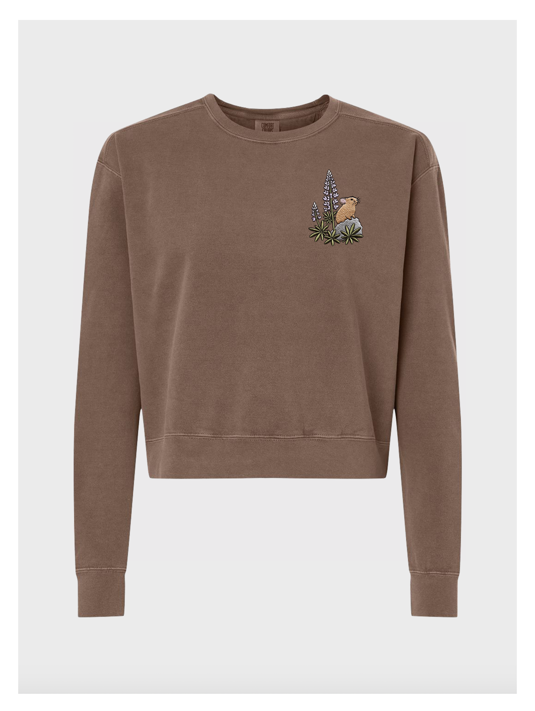 Pika & Lupine Embroidered Women's Sweatshirt