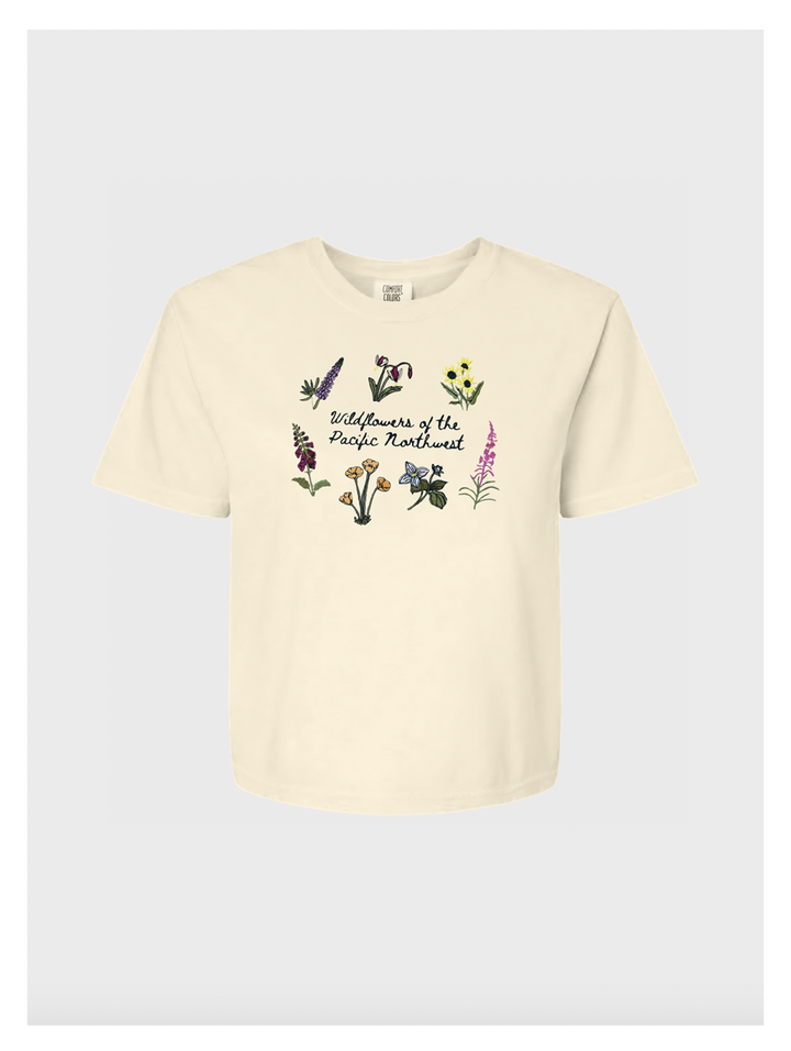 Wildflowers of the Pacific Northwest Embroidered Tshirt