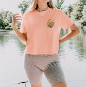 California Poppy Embroidered Tshirt