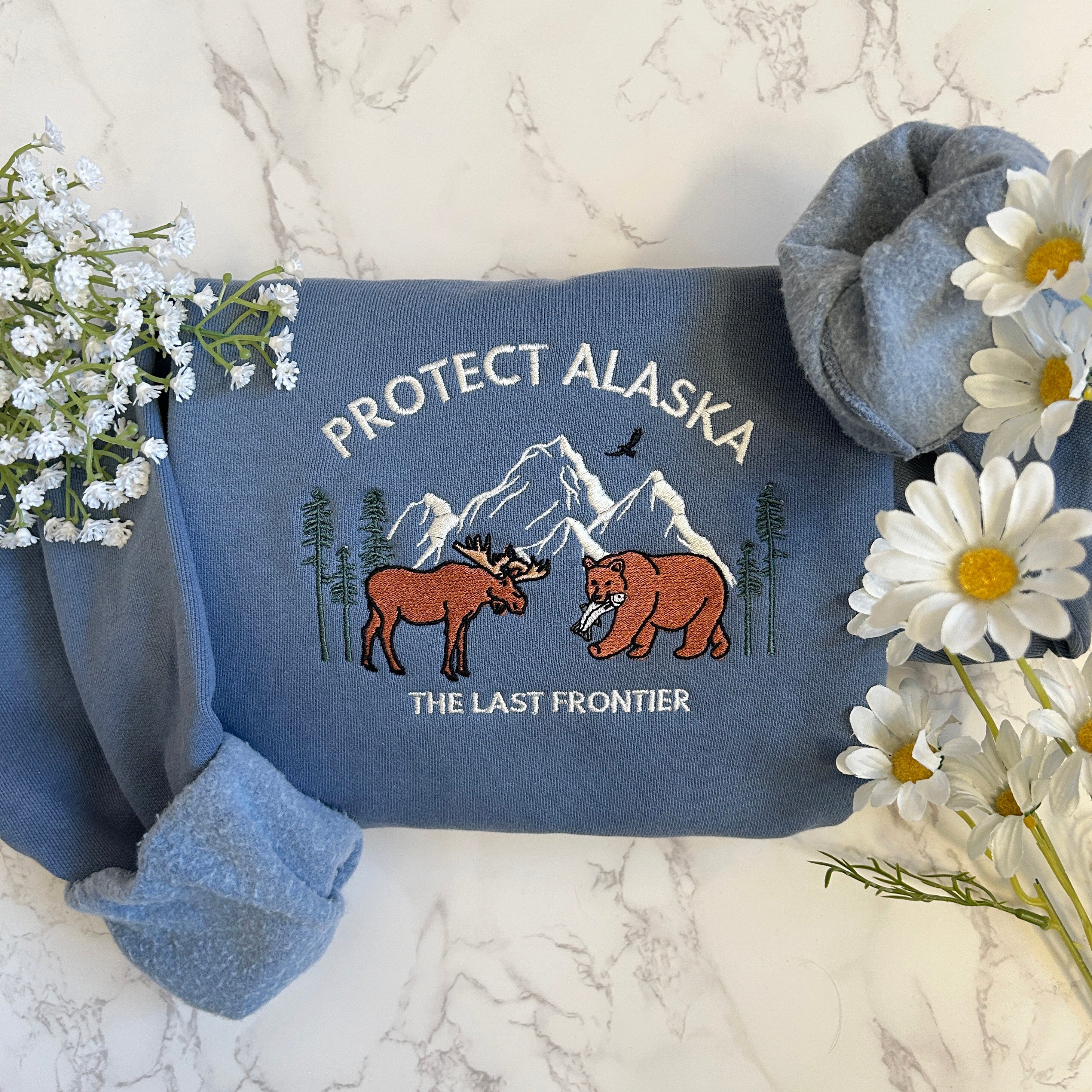 Protect Alaska Embroidered Sweatshirt