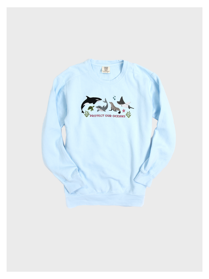 Protect Our Oceans Embroidered Sweatshirt