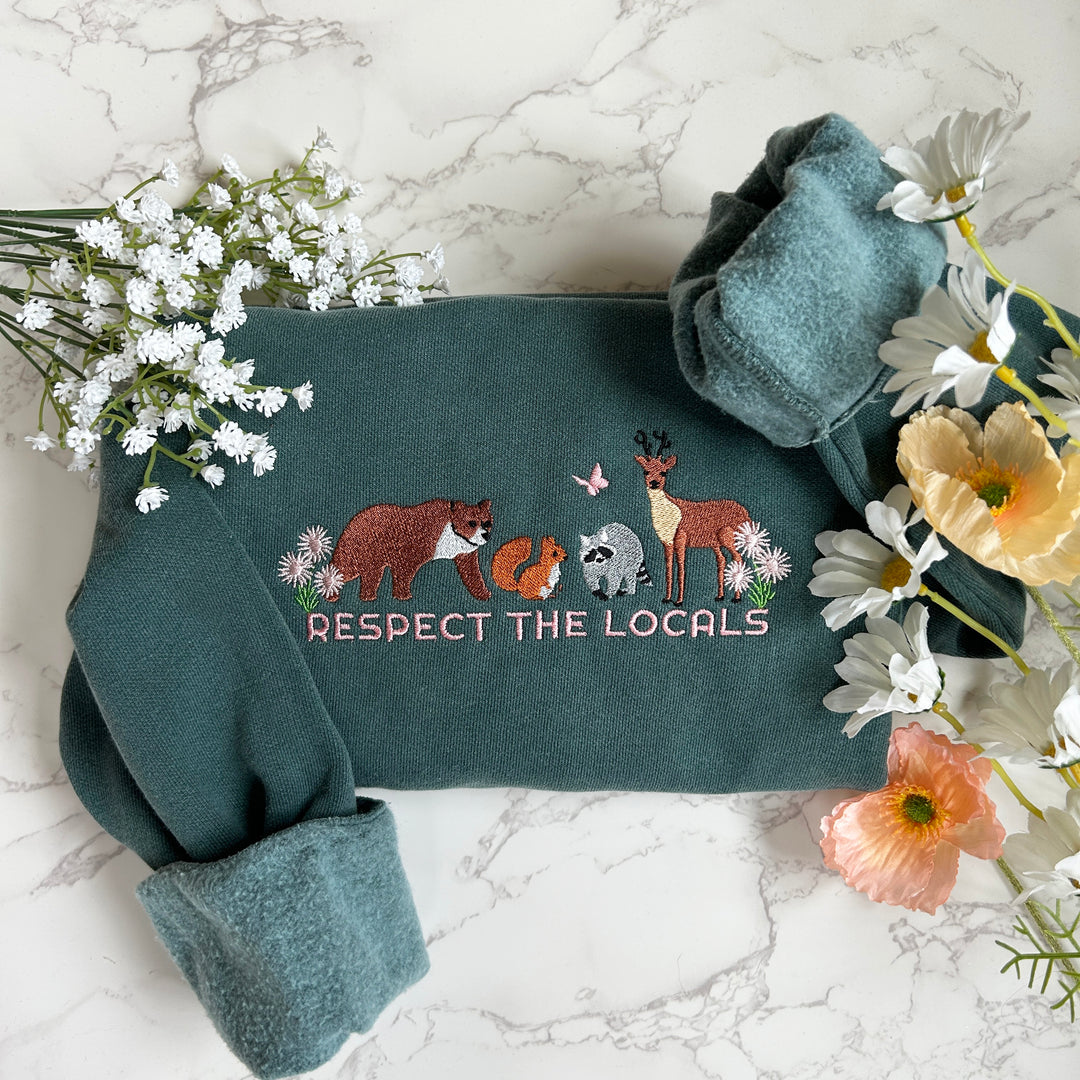 Respect Local Wildlife Embroidered Sweatshirt