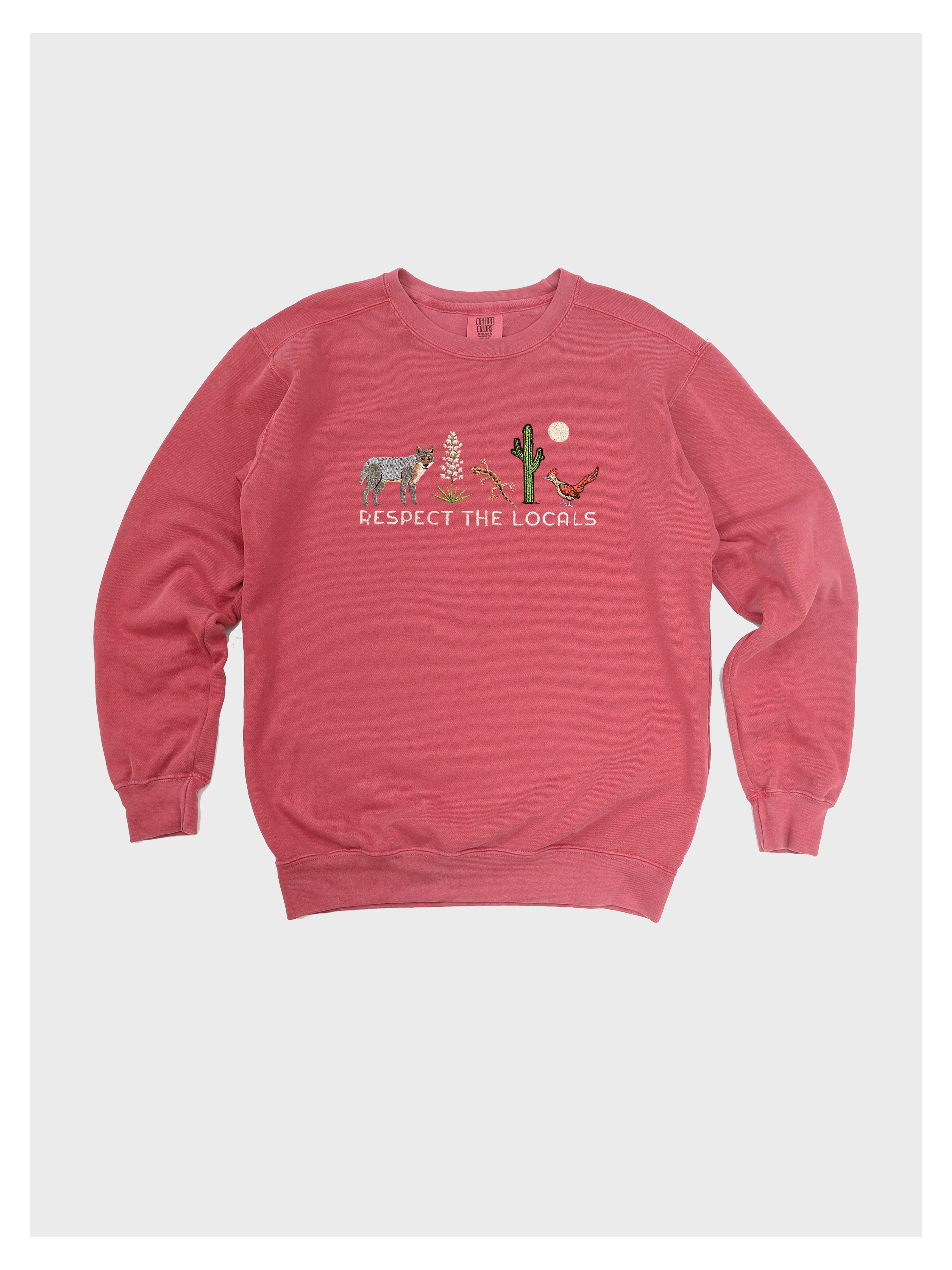 Respect Local Desert Wildlife Embroidered Sweatshirt