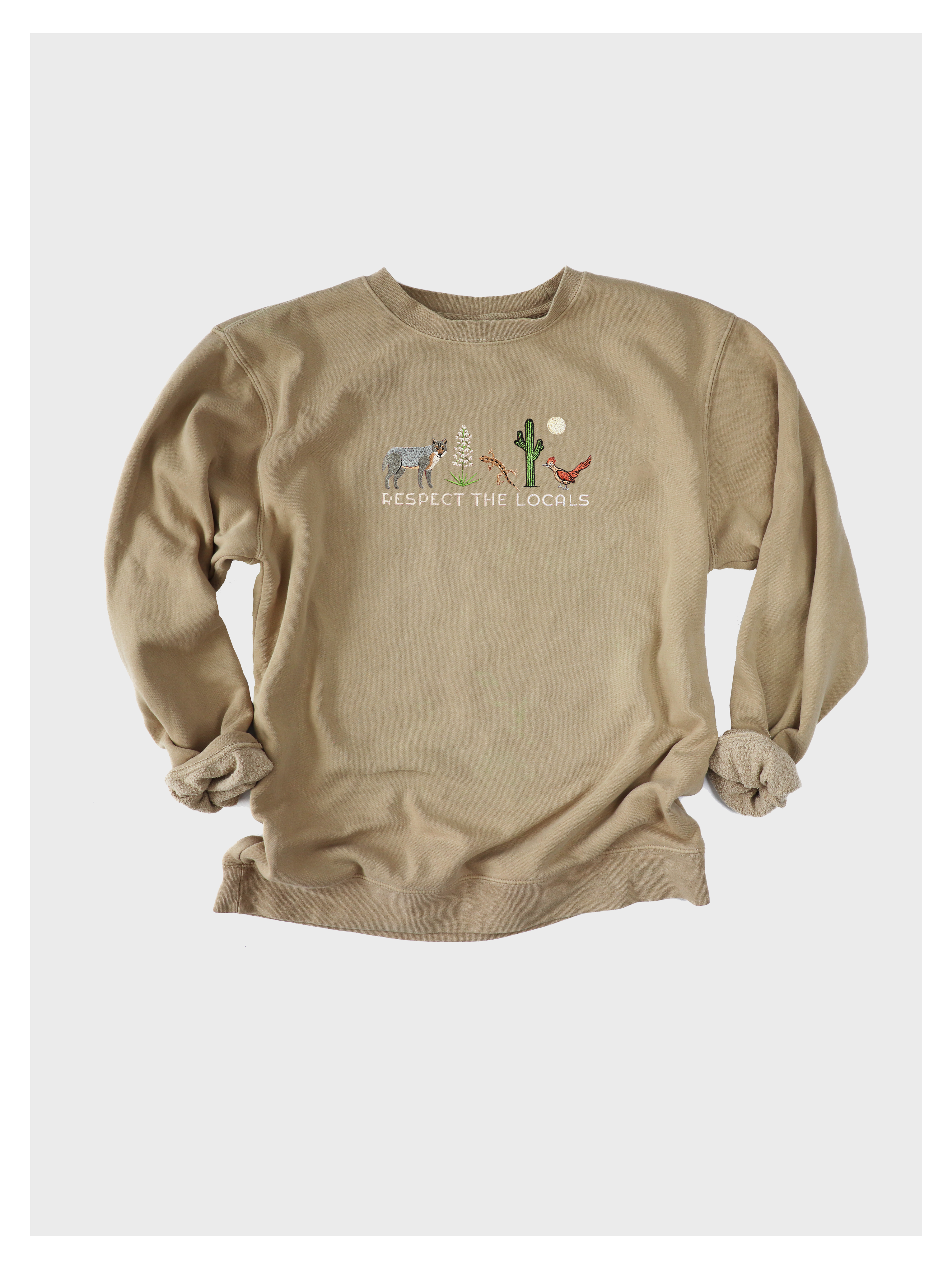 Respect Local Desert Wildlife Embroidered Sweatshirt
