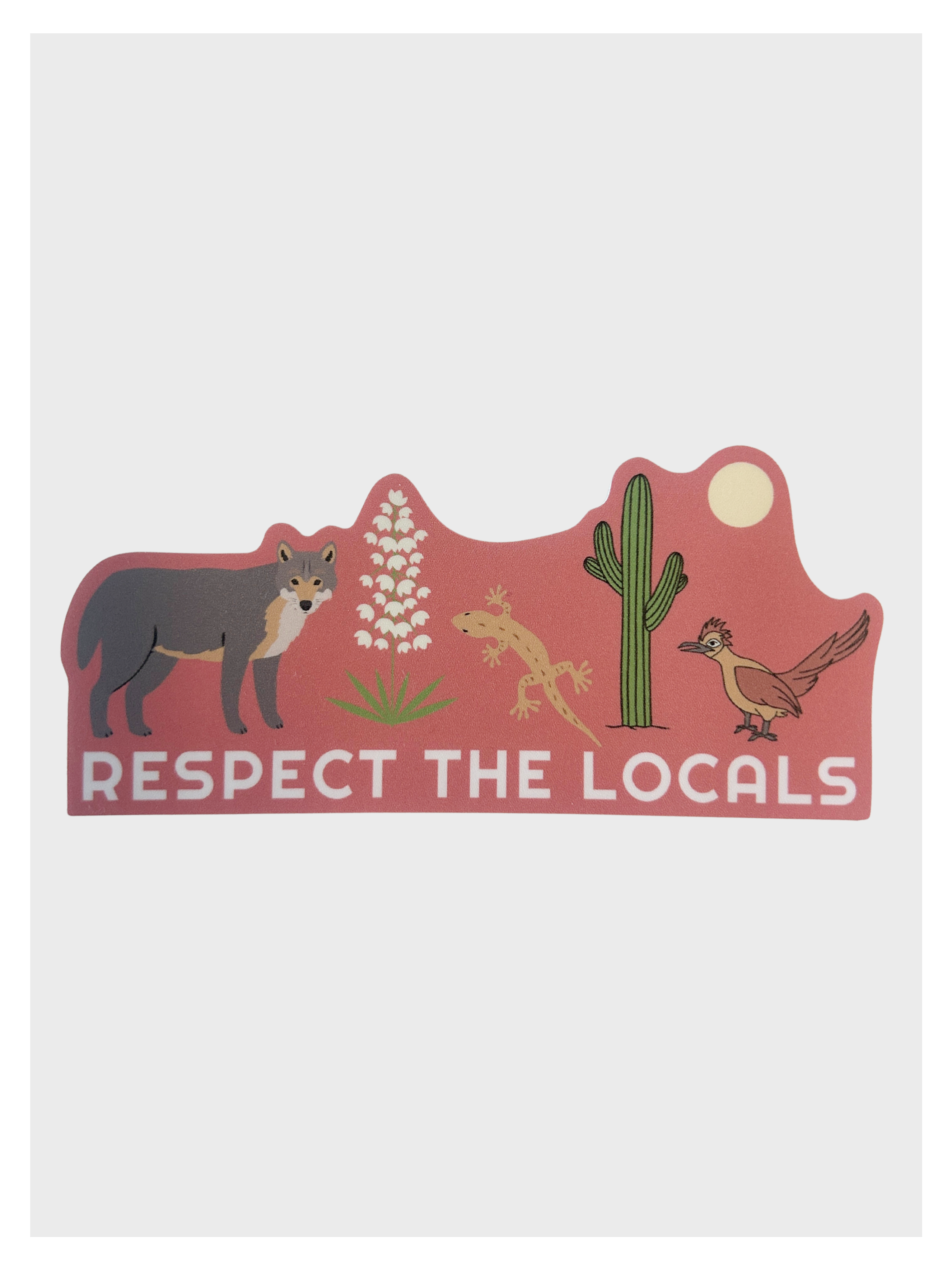 Respect Local Desert Wildlife Sticker