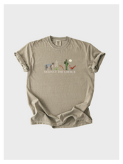 Respect Local Desert Wildlife Embroidered Tshirt