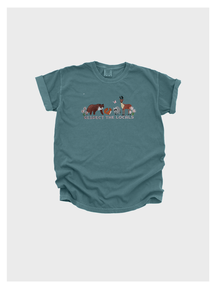 Respect Local Wildlife Embroidered Tshirt