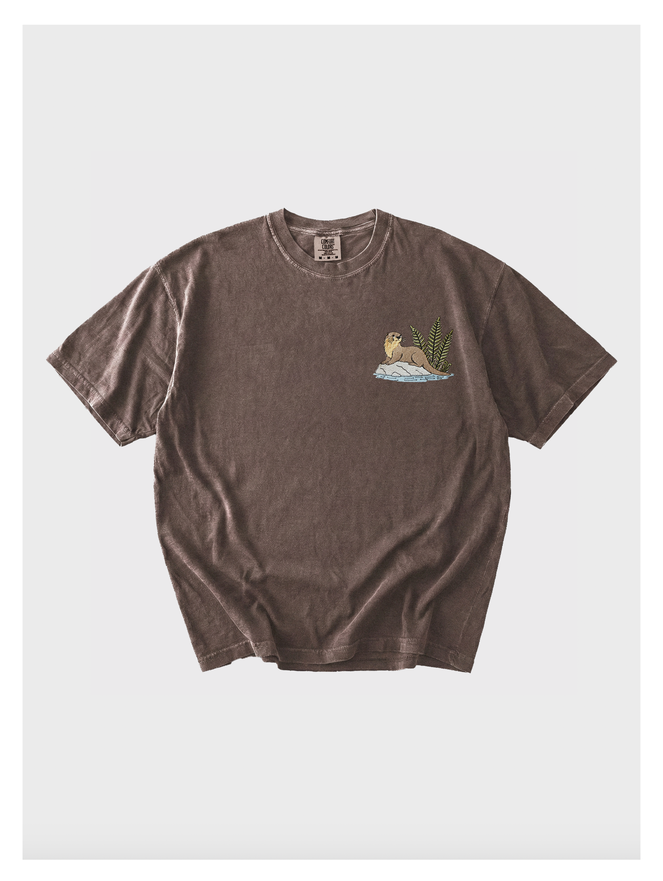 River Otter Embroidered Tshirt