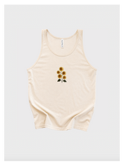 Sunflower Embroidered Tank Top