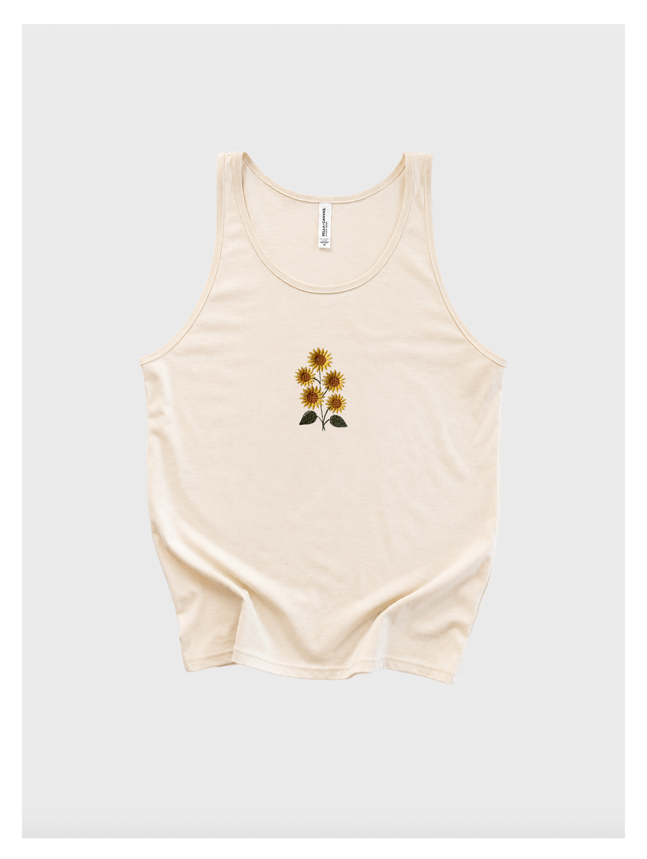 Sunflower Embroidered Tank Top