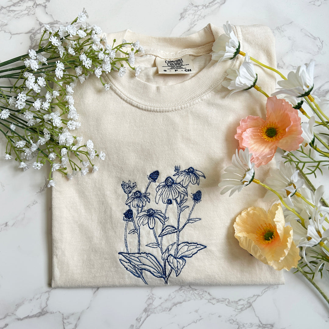 Wildflower Embroidered Tshirt