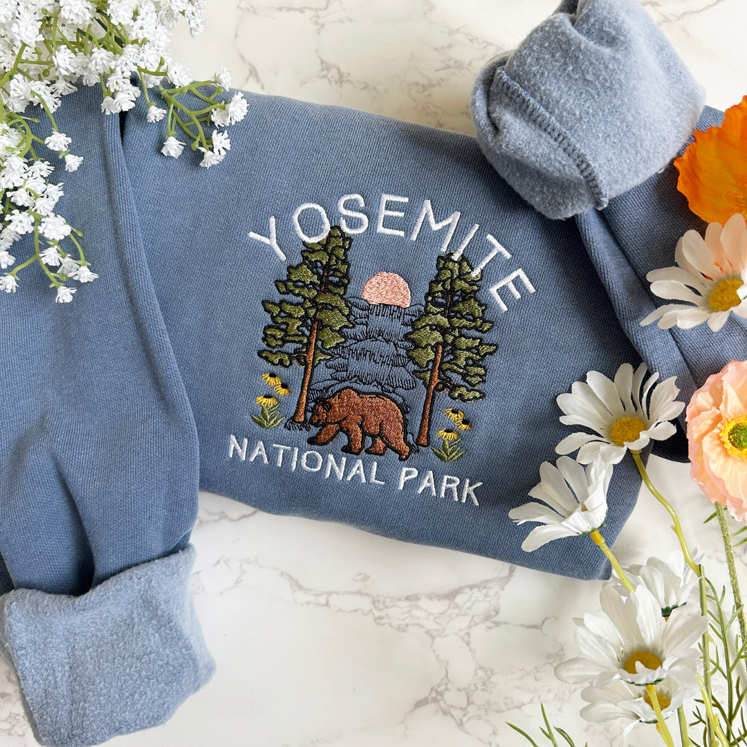 Yosemite National Park Embroidered Sweatshirt